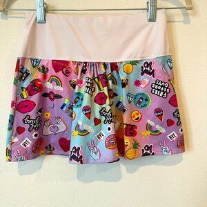 Girl’s Lucky in Love Girl Power Tennis Skirt L